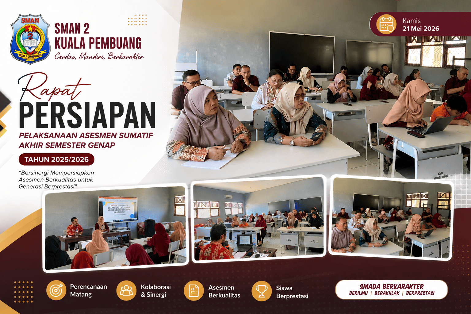 Rapat Persiapan Pelaksanaan Penilaian Sumatif 