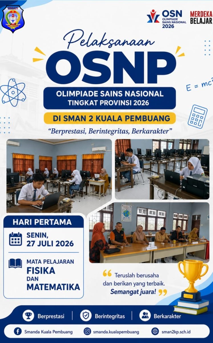 Pelaksanaan OSN-P 2026 Sesi 1 Mata Pelajaran Fisika dan Matematika