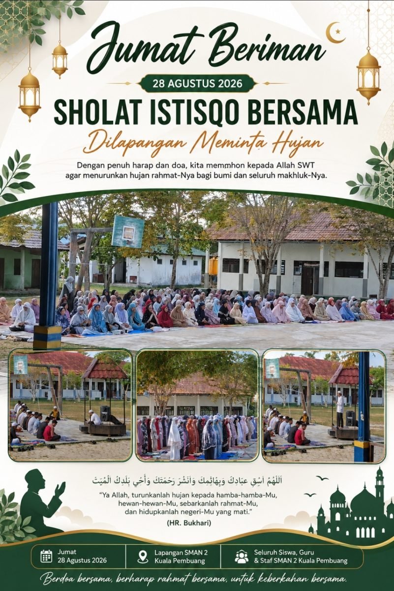 Jumat Beriman: SMAN 2 Kuala Pembuang Laksanakan Sholat Istisqo Bersama
