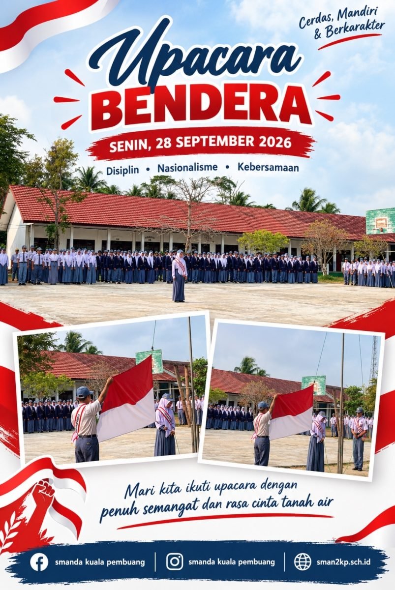 SMAN 2 Kuala Pembuang Laksanakan Upacara Bendera dengan Khidmat